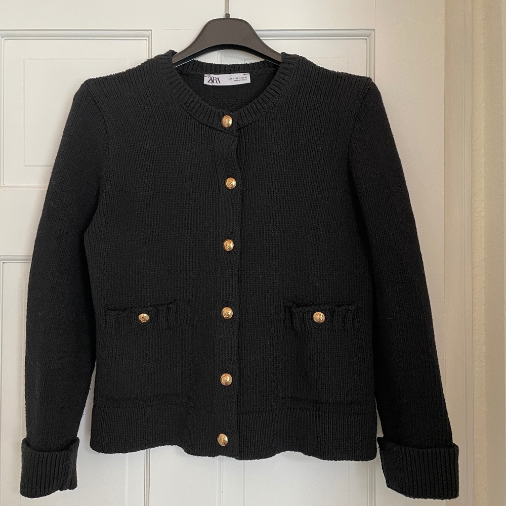 Zara jacket cardigan black S